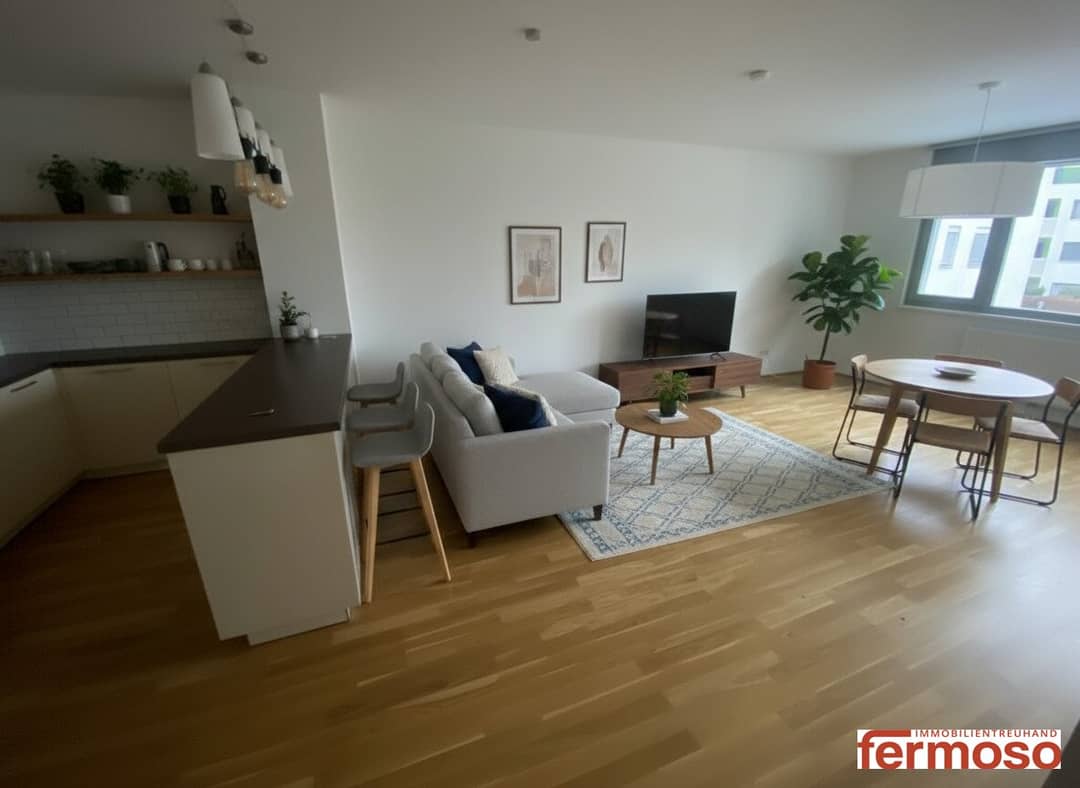 Newly built apartment with balcony and underfloor heating