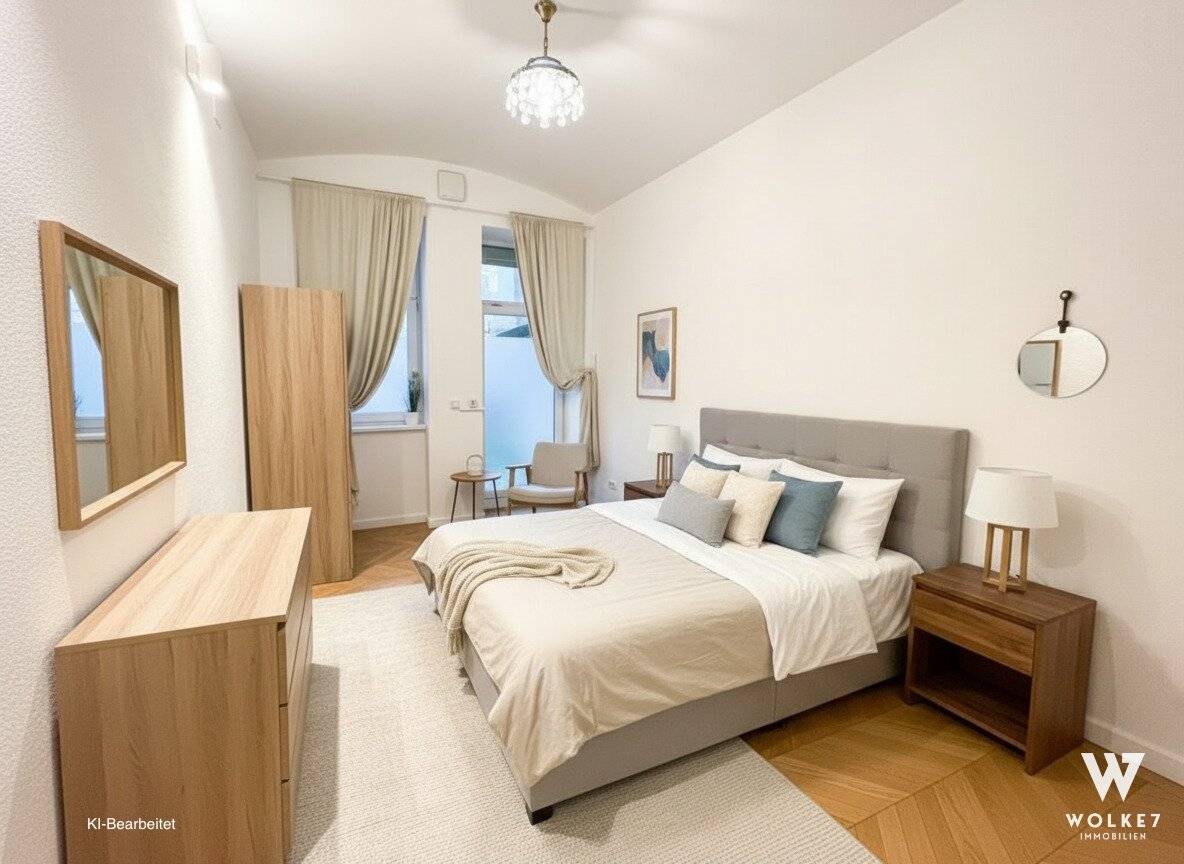 Moderne 2-Zimmer-Altbauwohnung mit Terrasse im ruhigen Innenhof
