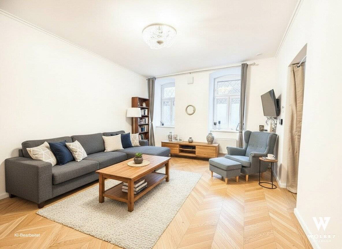 Moderne 2-Zimmer-Altbauwohnung mit Terrasse im ruhigen Innenhof