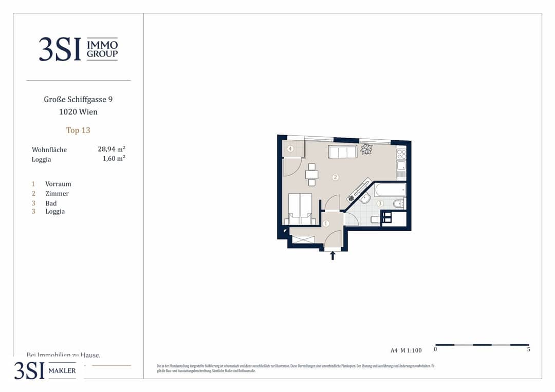 Apartment First occupancy directly at Karmelitermarkt