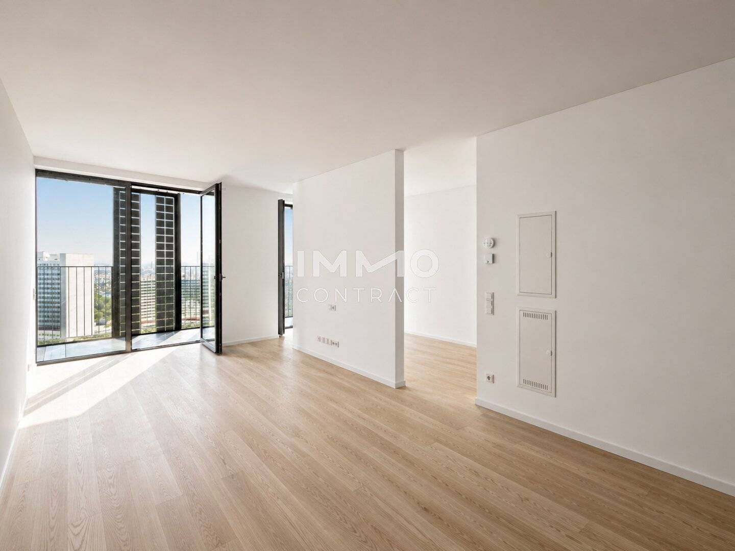 Wohnung Erstbezug Loggia Blick Vic