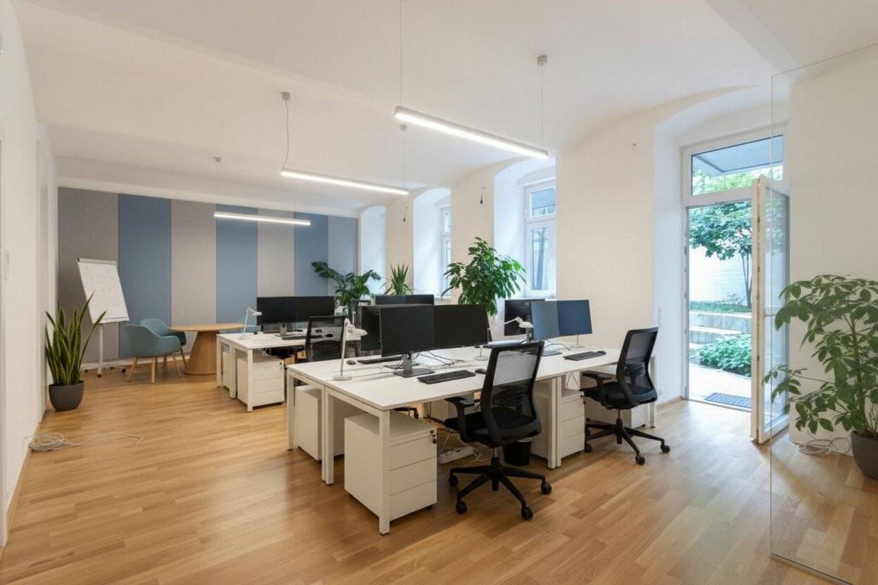 High-quality studio with terrace and garden in Vienna 7th district, Neubau