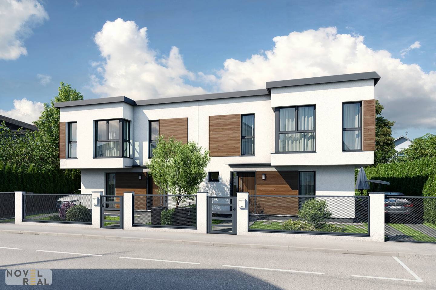 Modern Garden Villa Magnolia in Vienna Donaustadt with Garden and Terrace