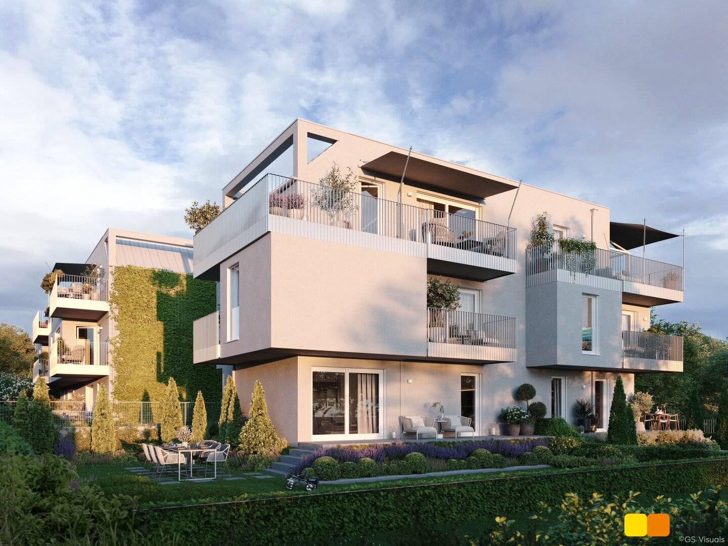 Top floor apartment with terrace near the Alter Donau