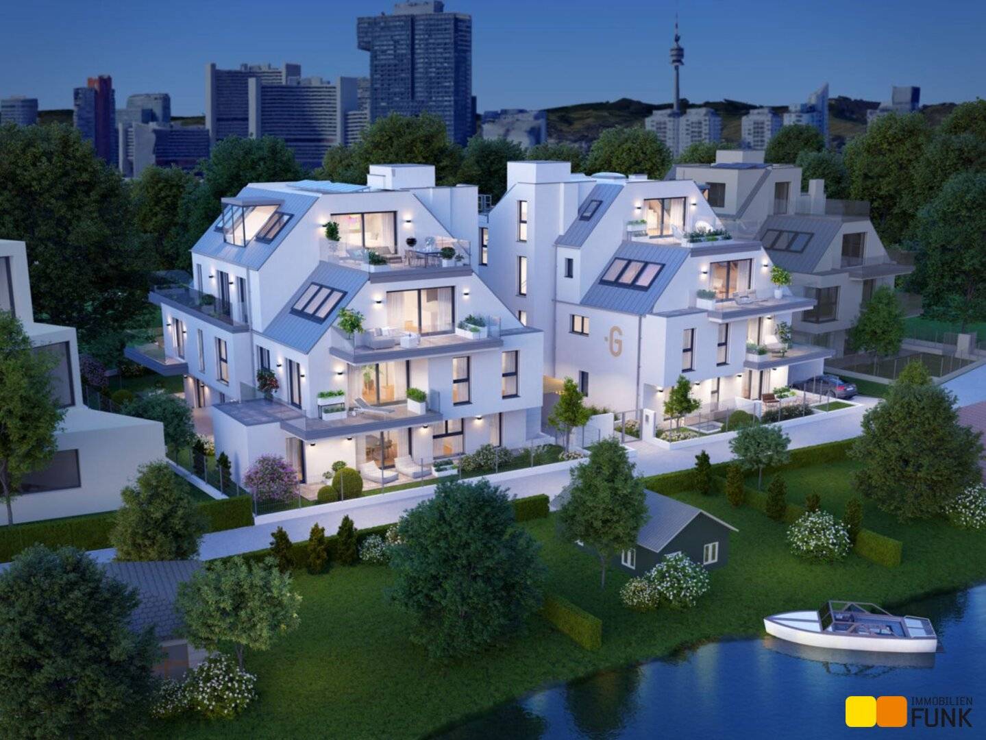 Neubauwohnung mit Wasserblick und Terrasse