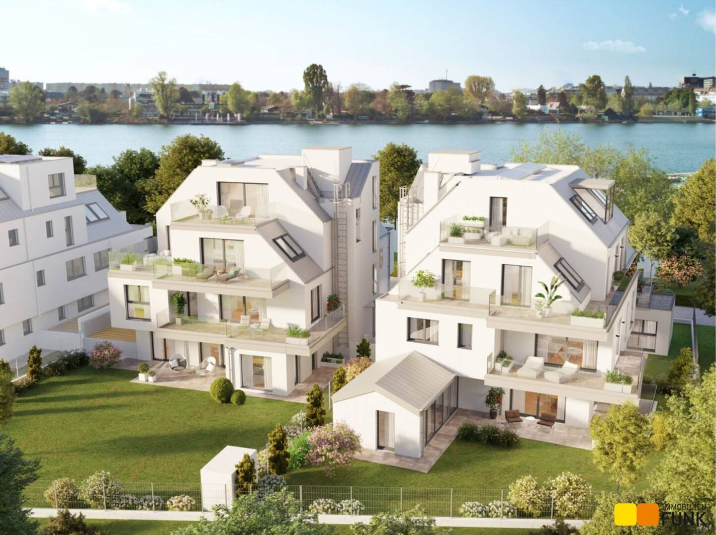 Neubauwohnung mit Wasserblick und Terrasse
