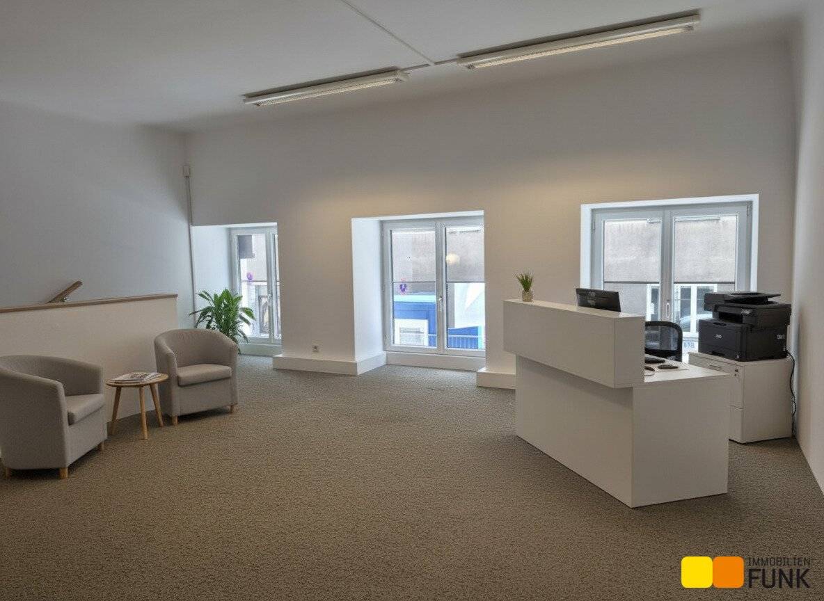 Attractive office with its own garage and additional storage space