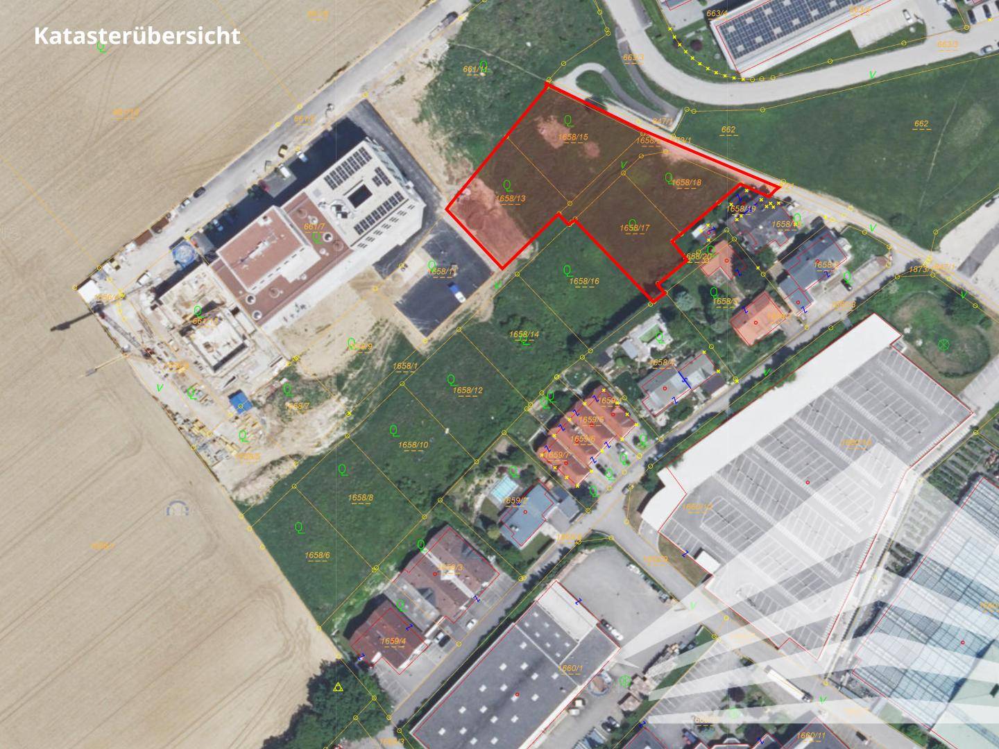 3,459 m² commercial building land with building rights in Pasching near Plus City