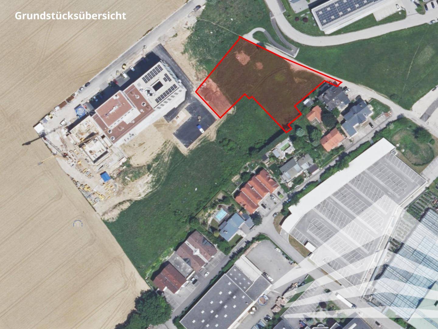 3,459 m² commercial building land with building rights in Pasching near Plus City