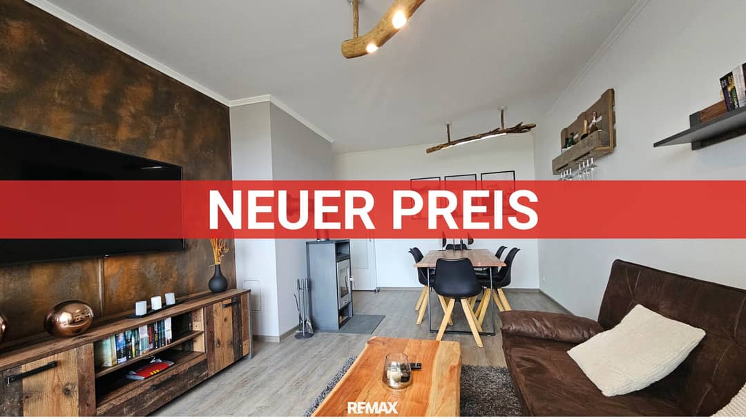 Dachgeschosswohnung mit Loggia und Ausblick