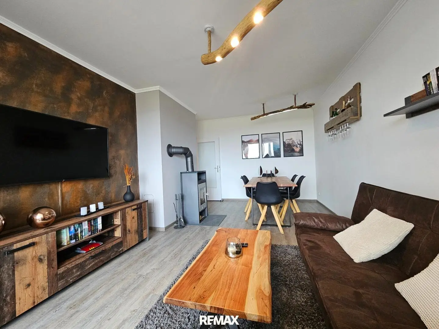 Attic apartment with loggia and view