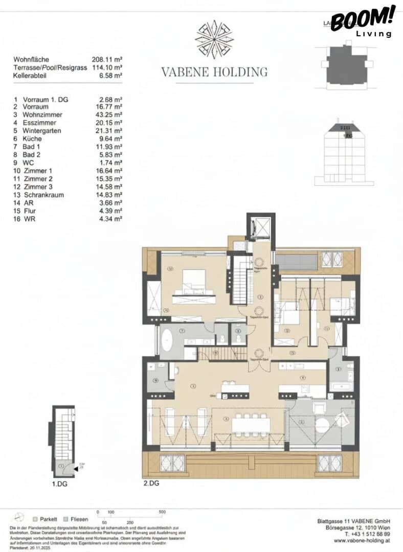 Penthouse Living in prime location of the 3rd district - Embassy Quarter/Stadtpark