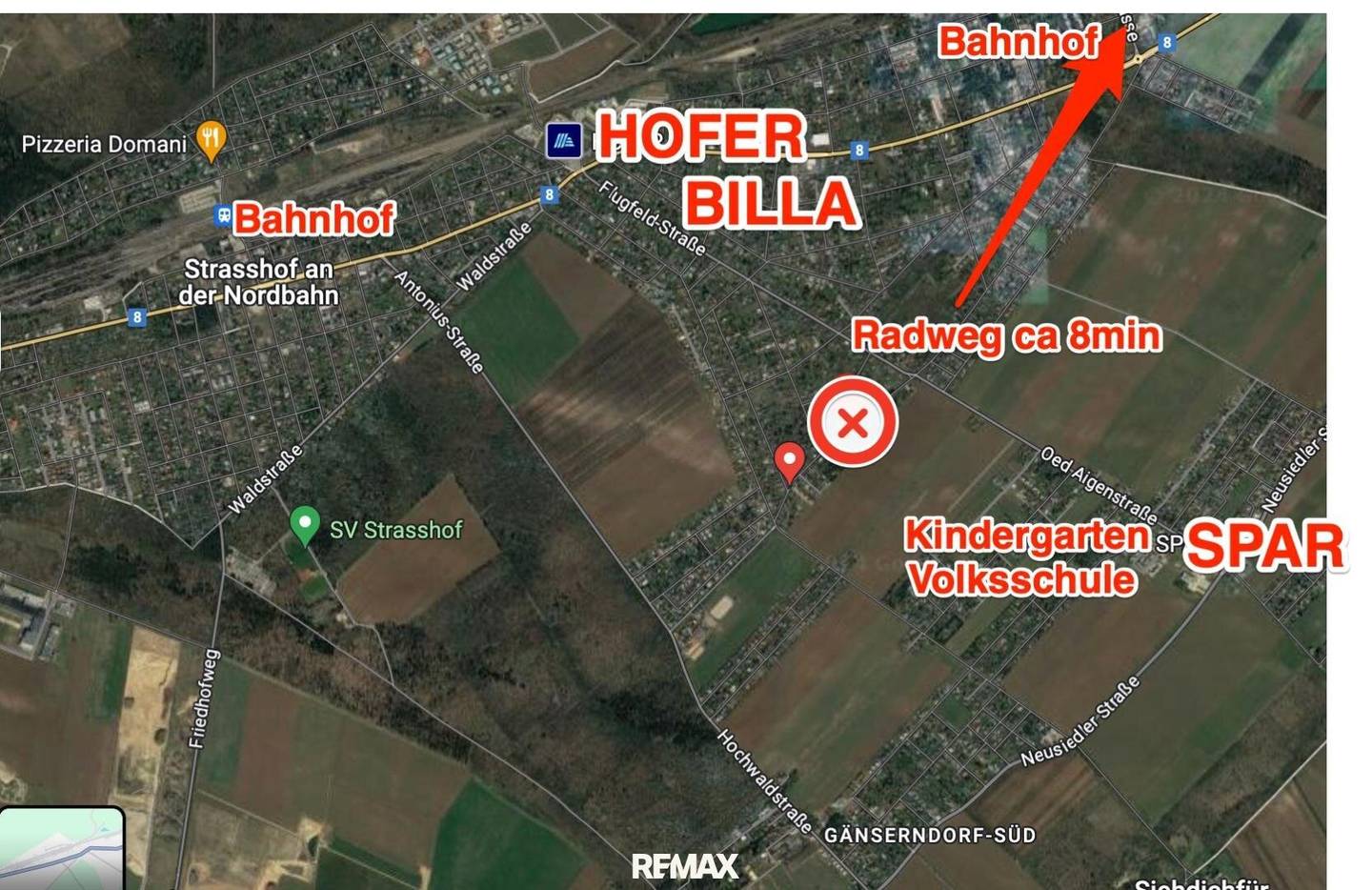 Baugrundstück in Gänserndorf für 1 oder 2 Wohneinheiten