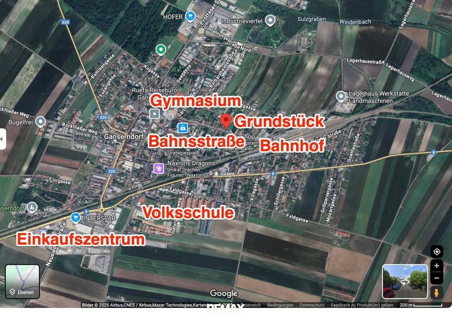 Baugrundstück 664 m² im Zentrum von Gänserndorf