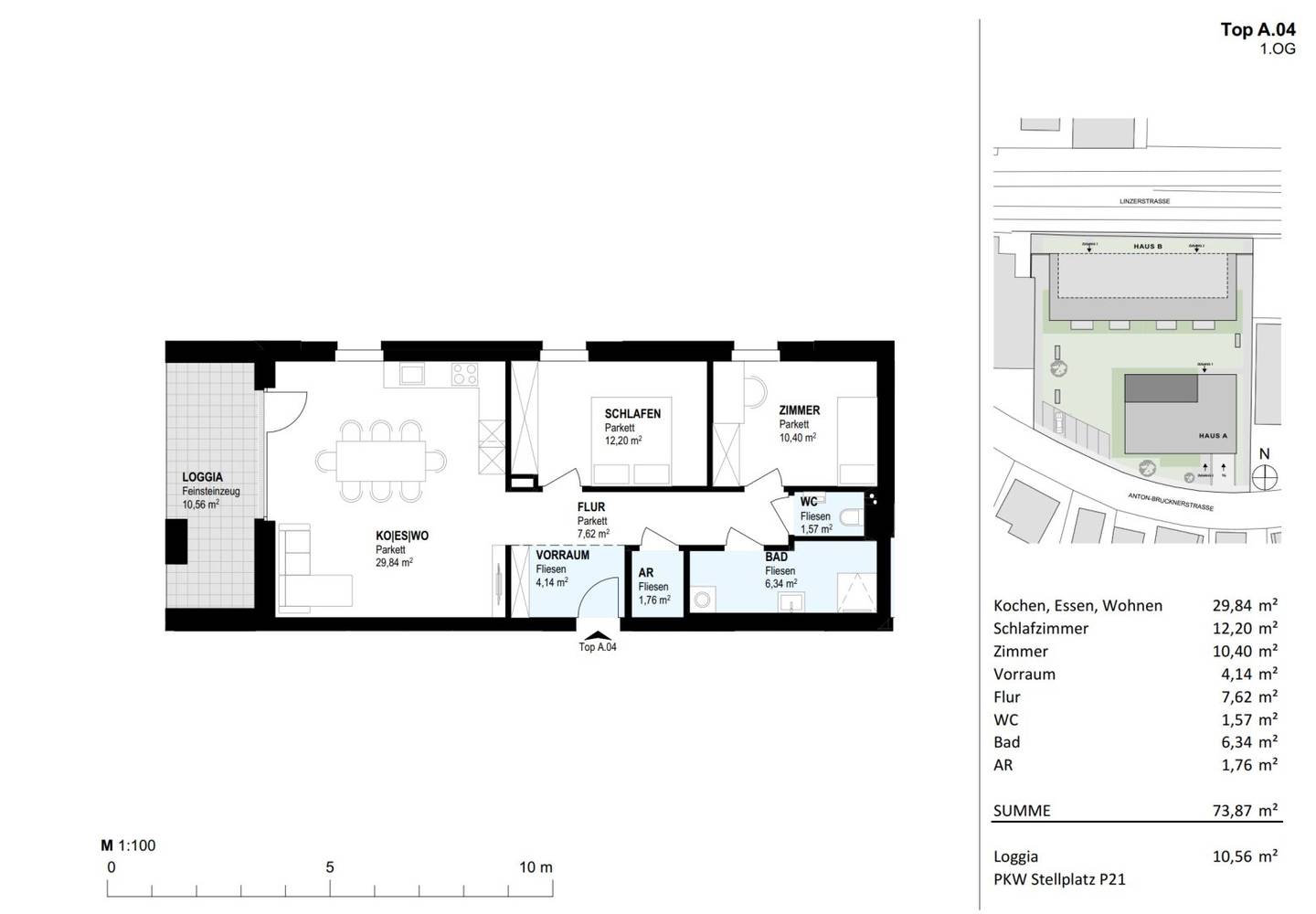 Wohnung mit Terrasse Erstbezug Neubauprojekt