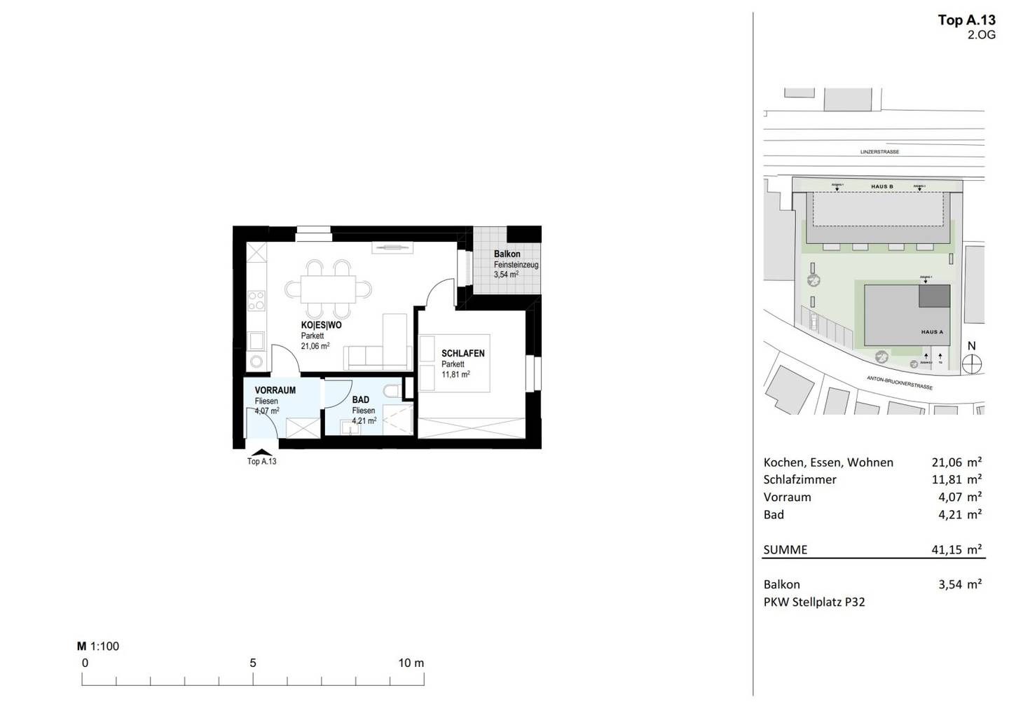 Wohnung Erstbezug Neubau Balkon zentral