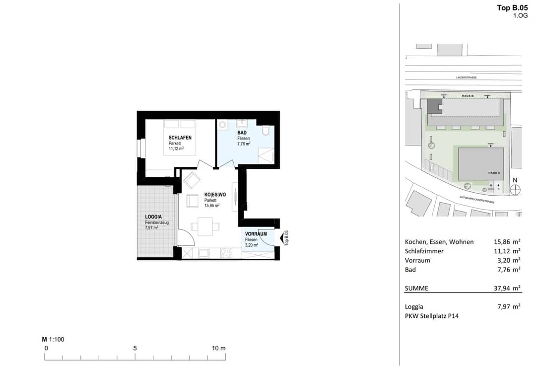 Topmoderne Terrassenwohnung Top B.05 - Neubauprojekt SCHÖN | DORF | BLICK