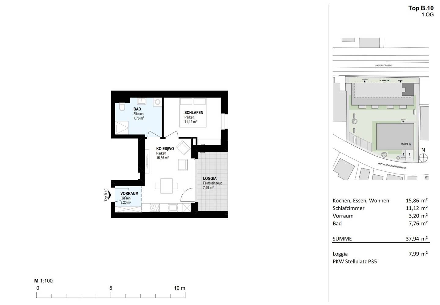 Apartment new build with terrace and loggia