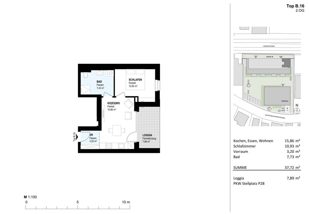 Apartment with new build and loggia