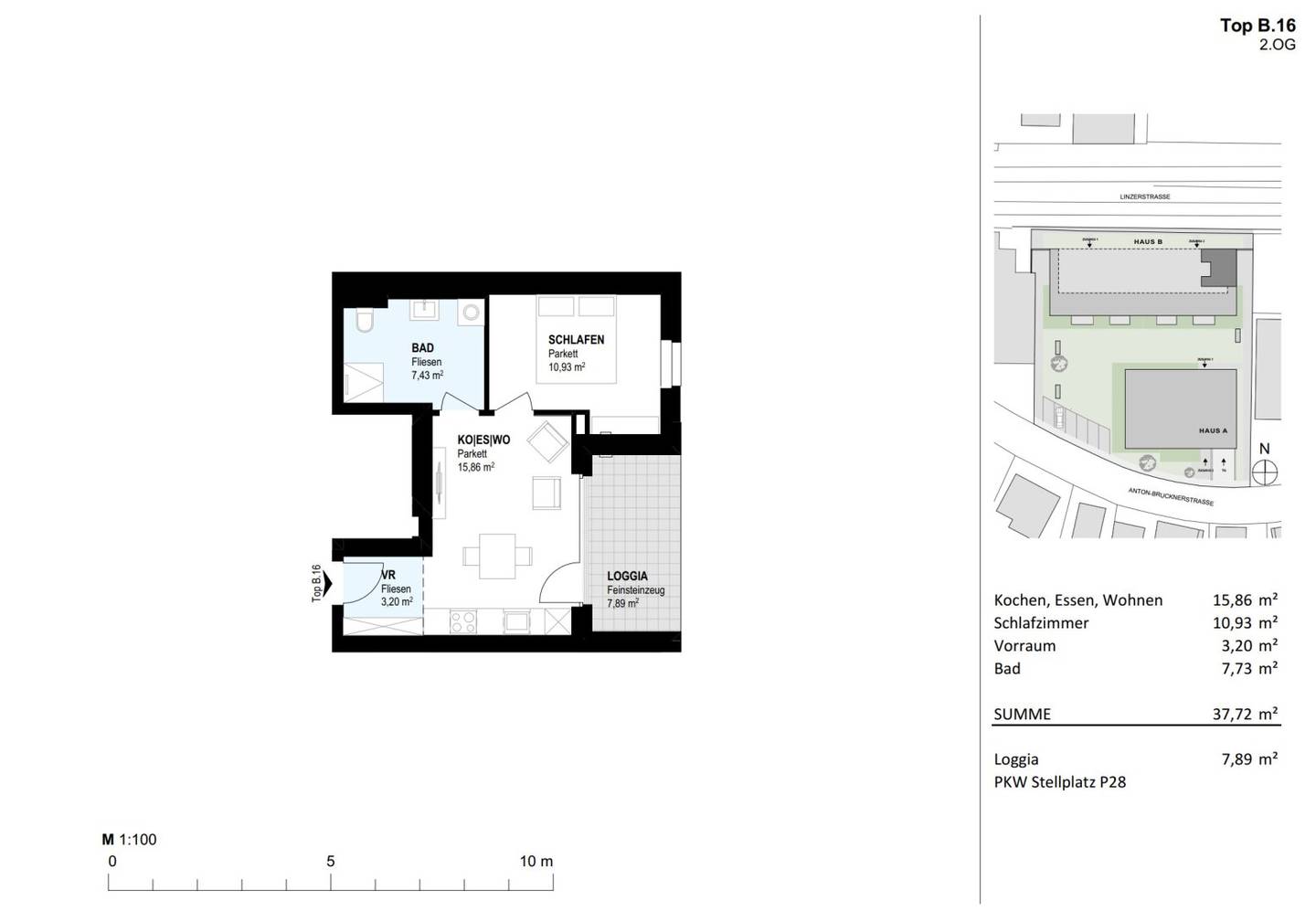 Wohnung mit Neubau Erstbezug und Loggia