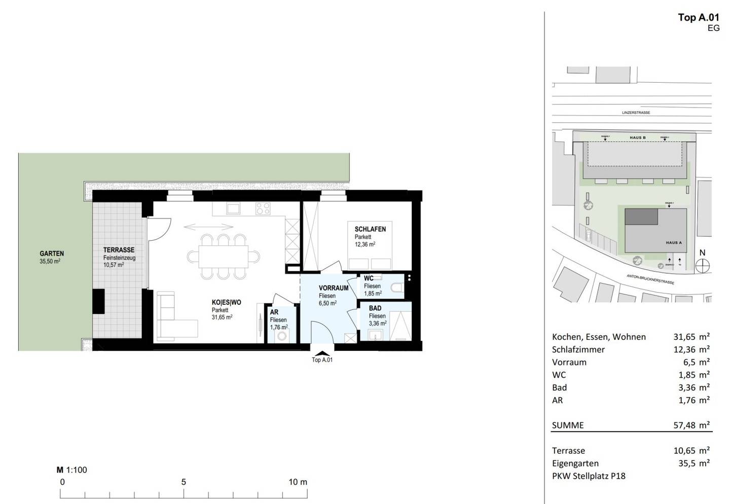 Neubauwohnung Garten Terrasse in Vöcklabruck