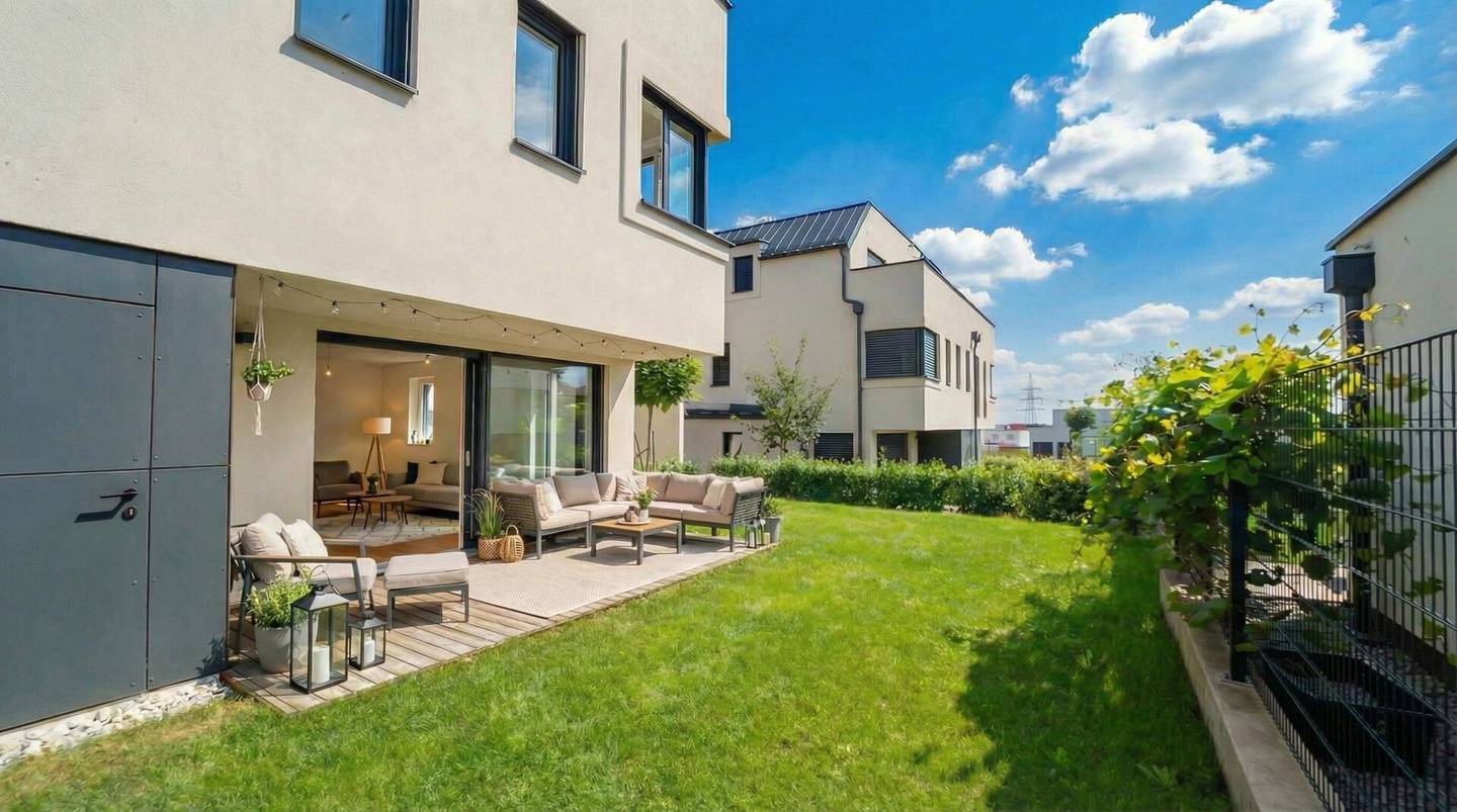 Doppelhaushälfte in Königsbrunn - Neubau mit Terrassen und Garten