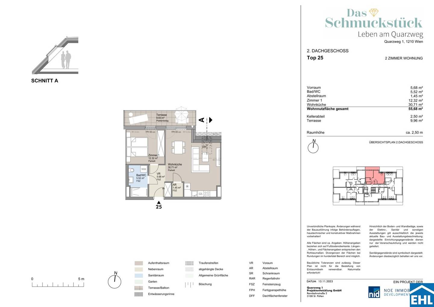 Vorsorgewohnung Neubau nahe Donau Terrasse
