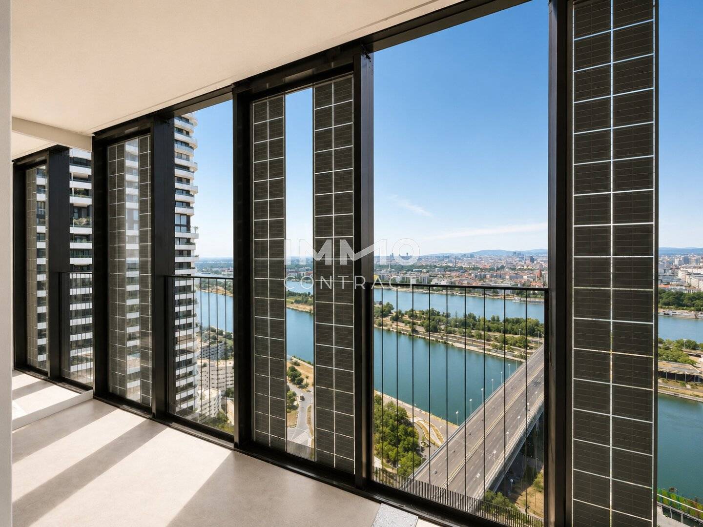 Exklusive 3-Zimmer-Eckresidenz im DC2 Tower mit zwei Loggien