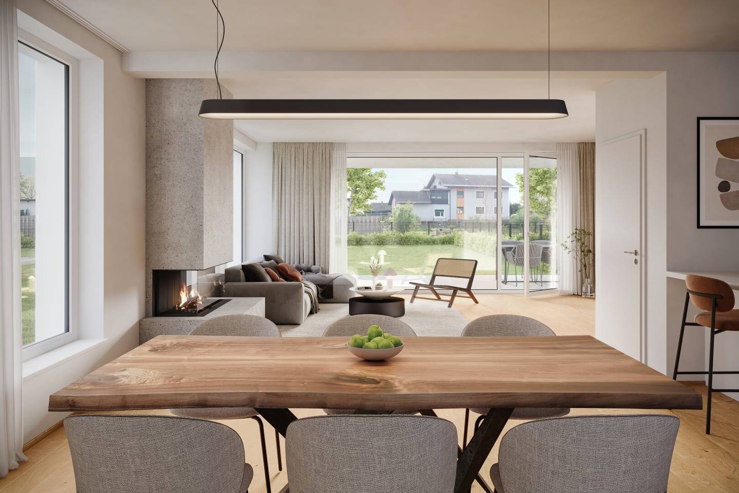 Neubau-Doppelhaushälfte in Mureck mit Terrasse, Garten und Carports