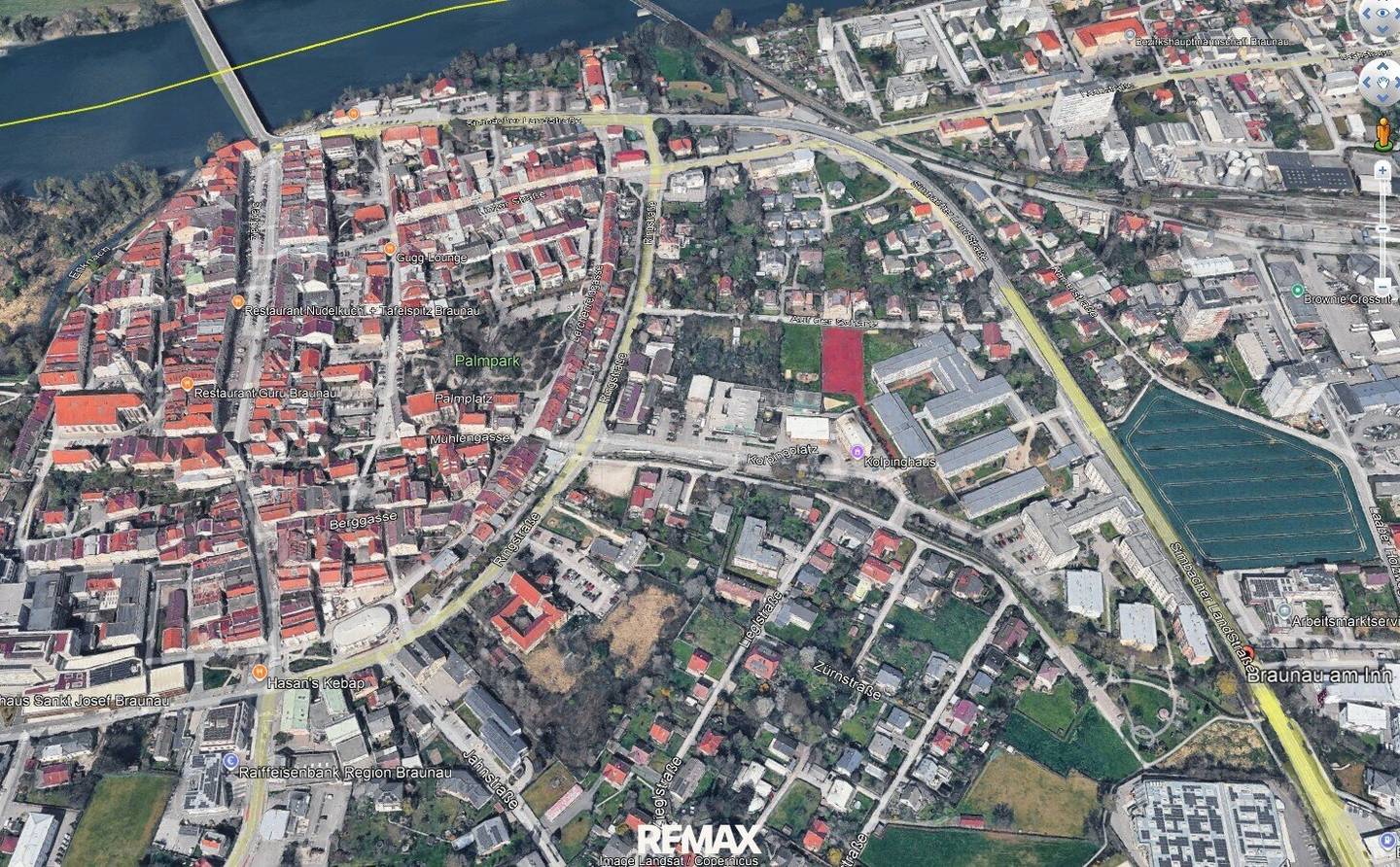 Large building plot in the heart of Braunau