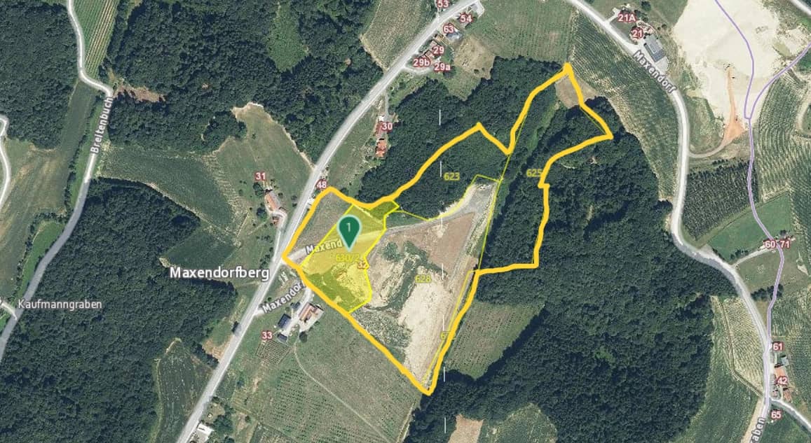 Grundstücke mit Wald und Freifläche in Maxendorfberg, Kirchbach in Steiermark