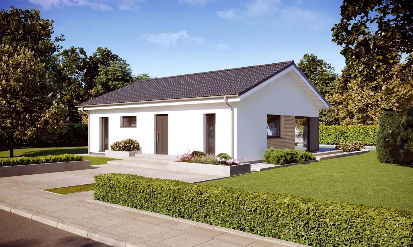 DAN-WOOD Bungalow Perfect-86 Eingangseite