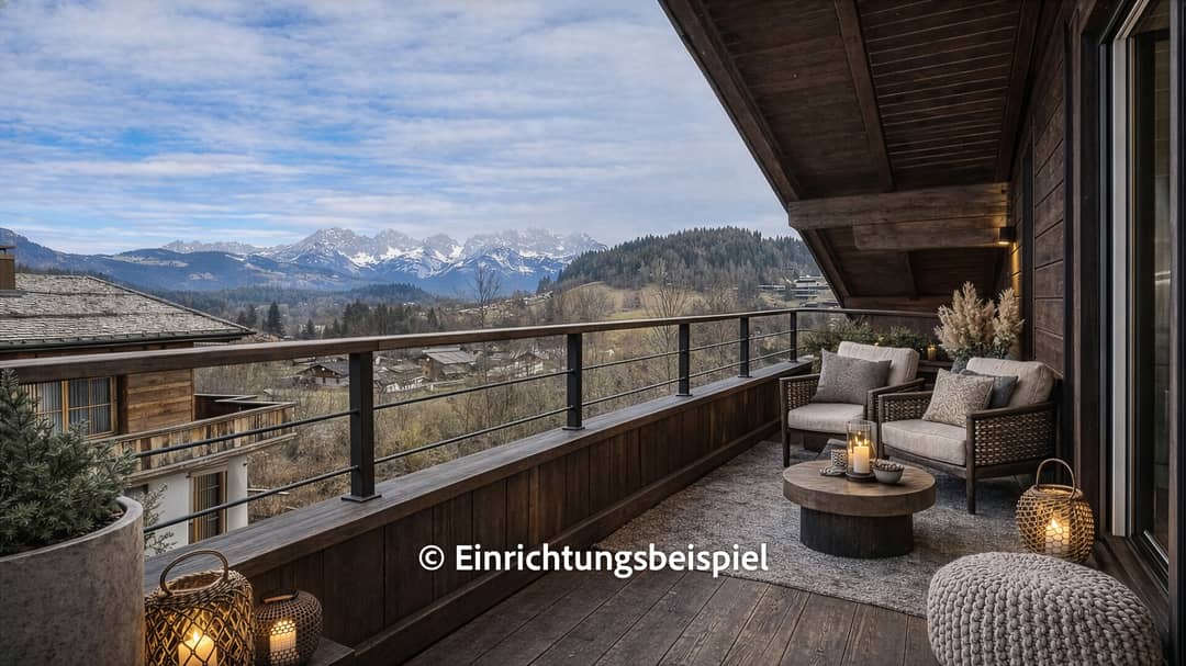 Dachgeschosswohnung Kaiserblick mit Ski in Ski out