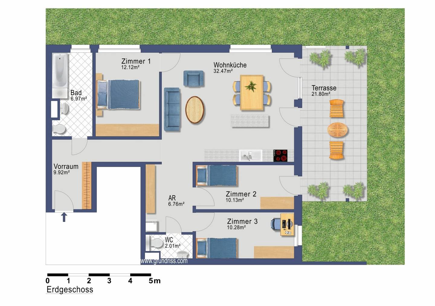 Wohnung Erstbezug Grünlage Garten