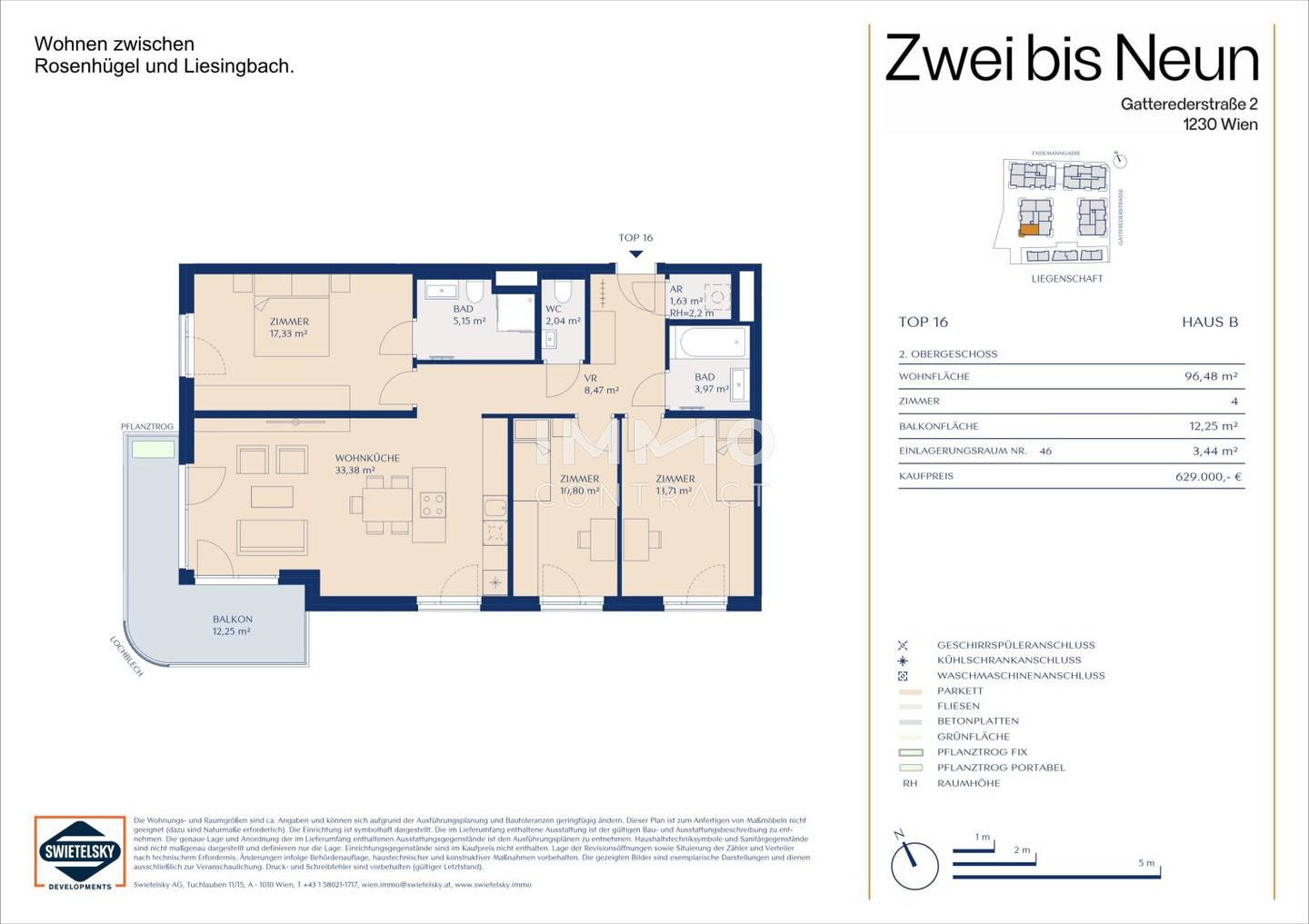 Etagenwohnung am Rosenhügel mit Balkon Erstbezug