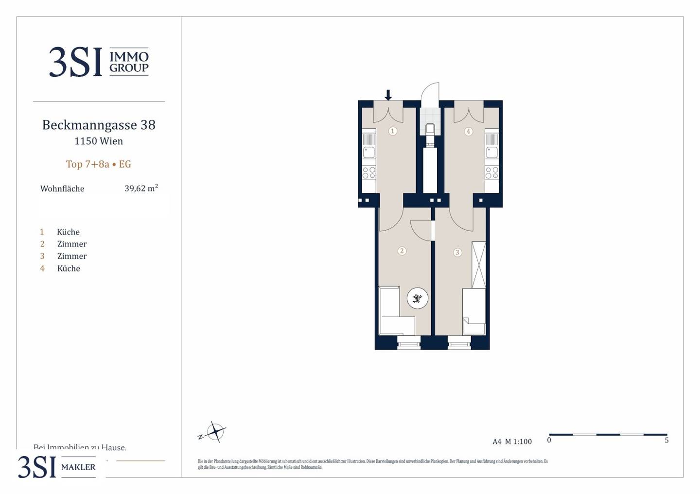 Old building flat with potential near Meiselmarkt