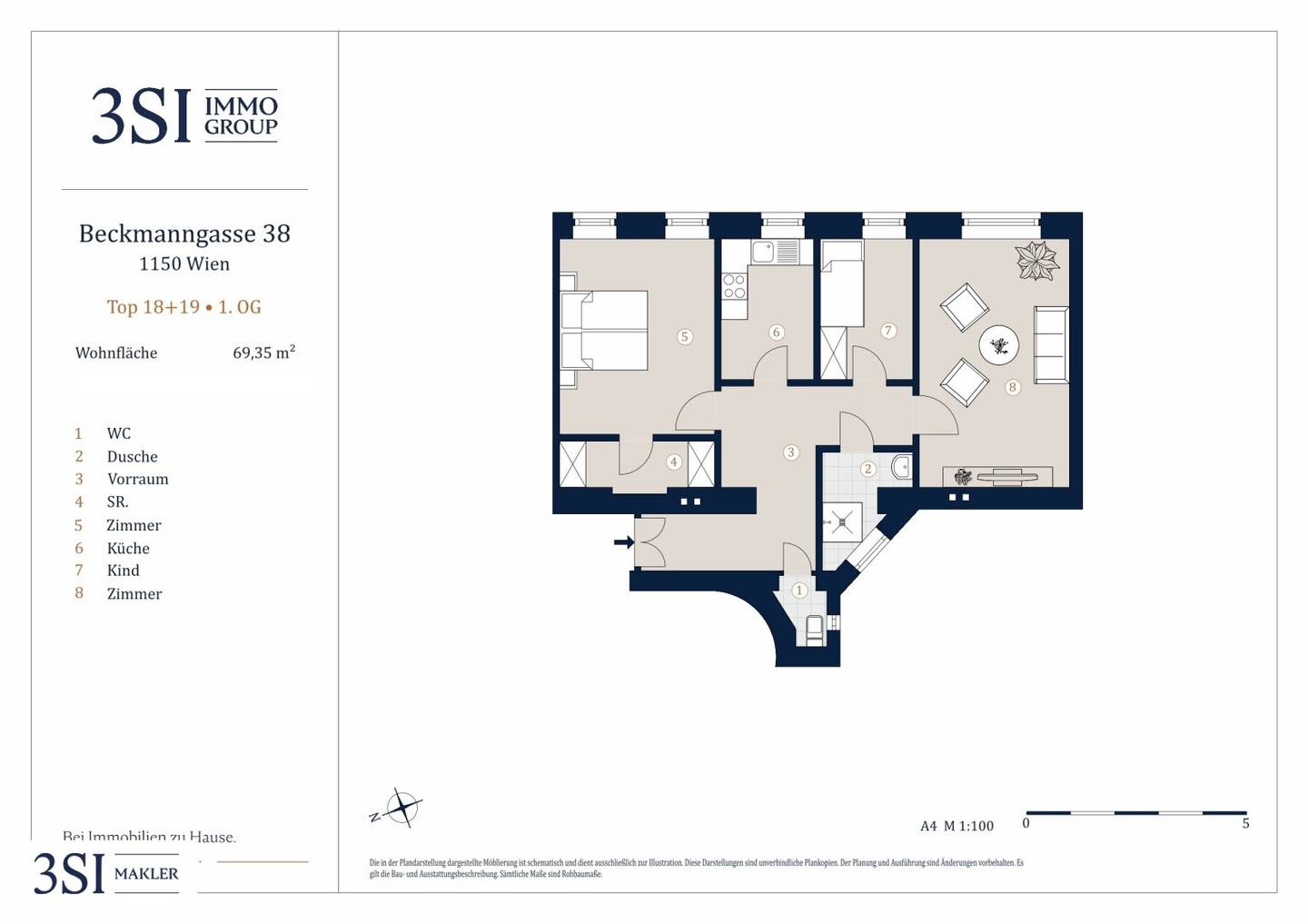Refurbished classic period building with 3 rooms in sought-after location between Meiselmarkt and Auer-Welsbach-Park