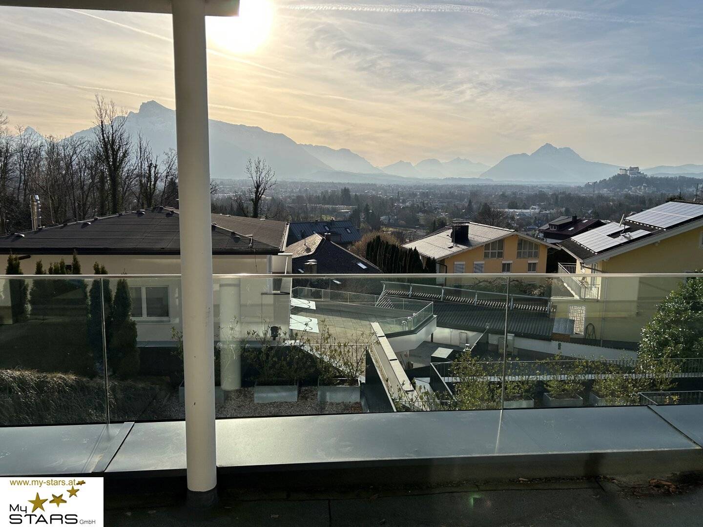 new price: Exclusive living in Salzburg - Newly built villa in Aigen with unobstructed view over the city to the Hohensalzburg Fortress