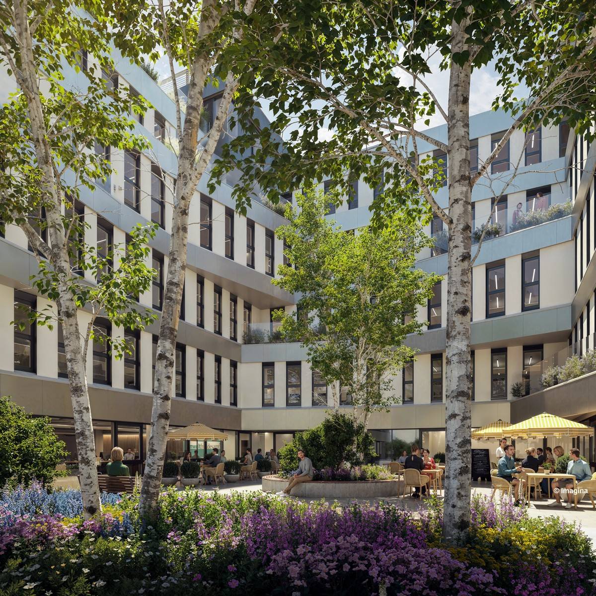 Apartment Terraces and green inner courtyards
