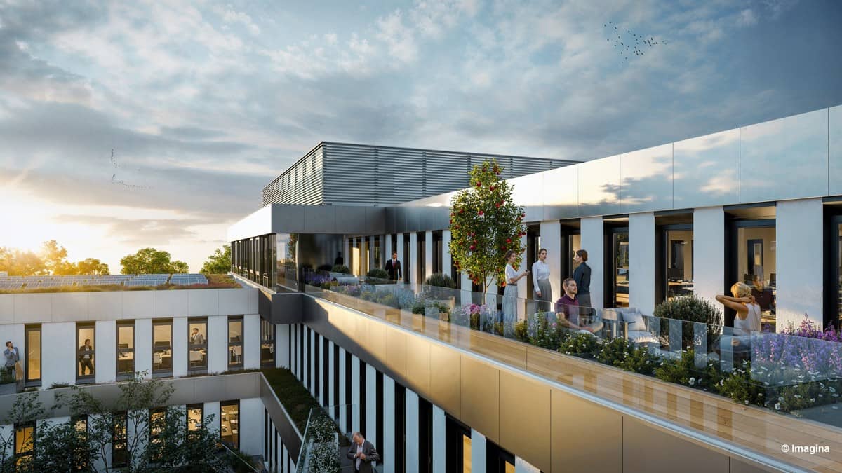 Apartment Terraces and green inner courtyards