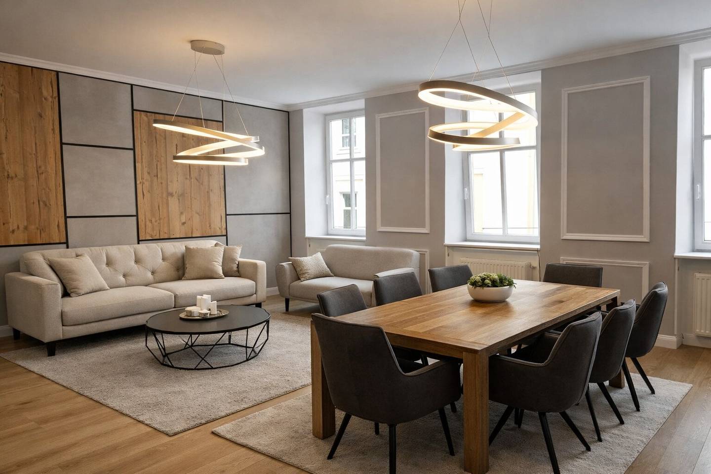 Wohnung mit privatem Pool und Garten