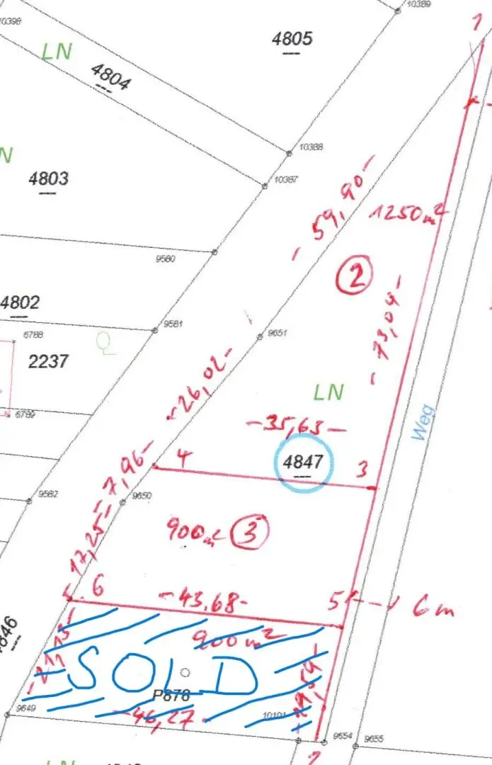 Plot(s) in the village at €28 per m² near the Weinidylle on Csaterberg