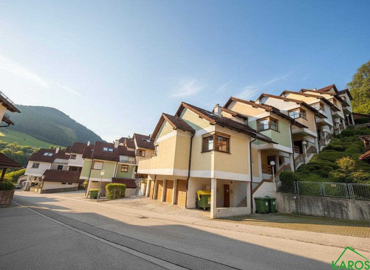 Wohnung mit Terrasse Bergblick und Garage