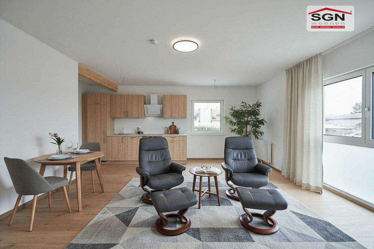 Bright barrier free apartment with balcony
