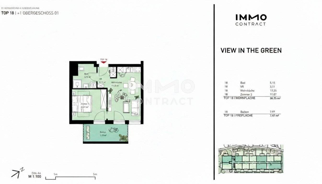 First occupancy apartment with balcony