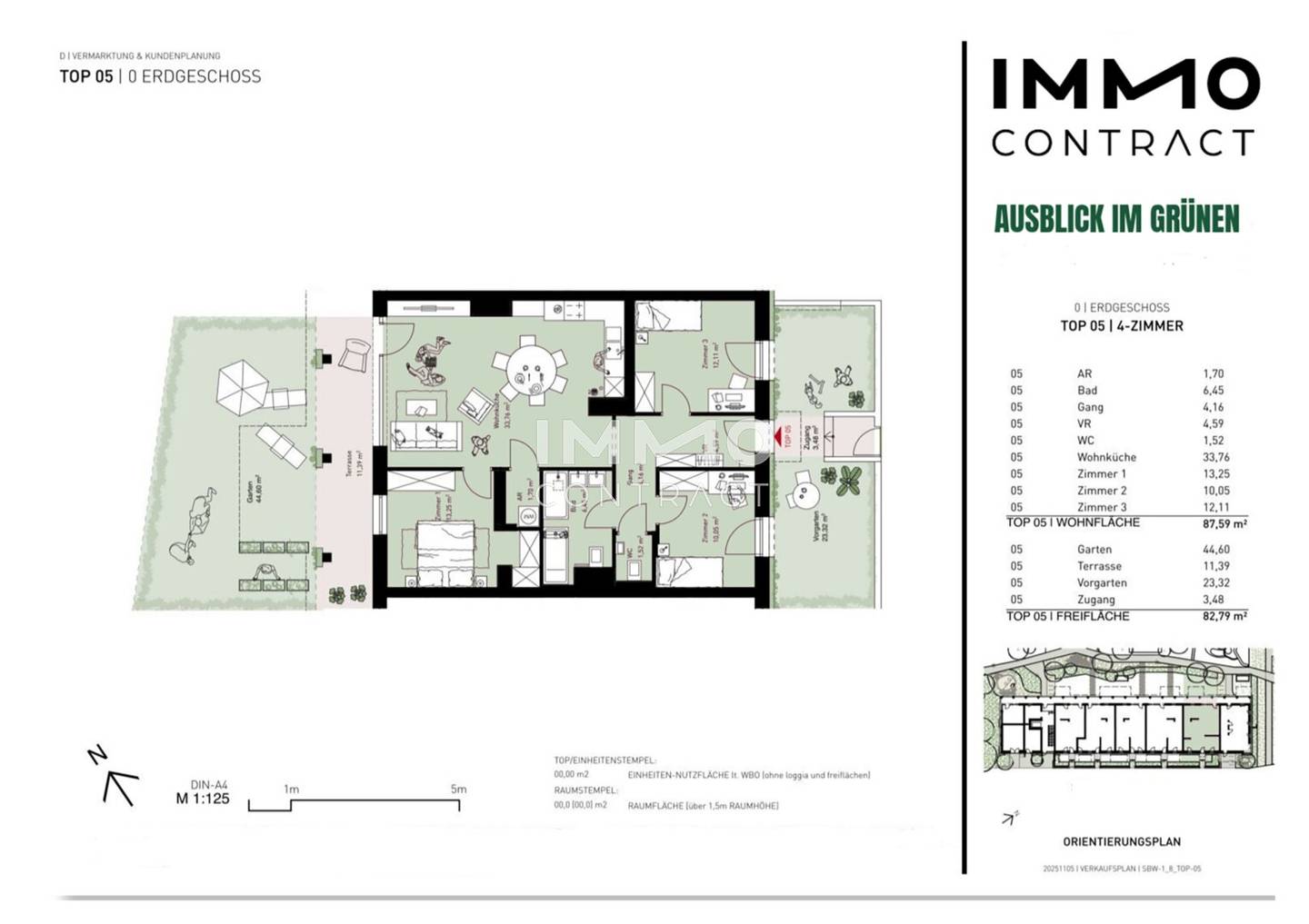Ground floor apartment with garden and terrace first occupancy