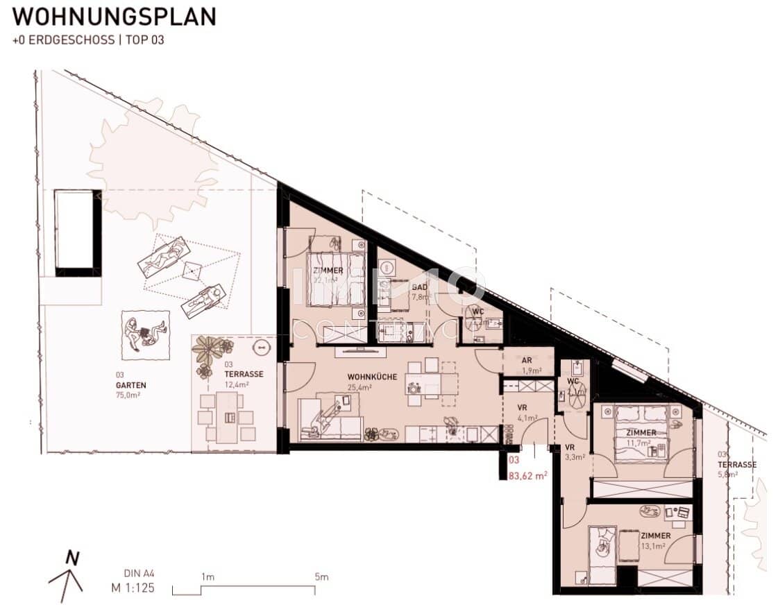 Ground floor apartment near Alte Donau garden