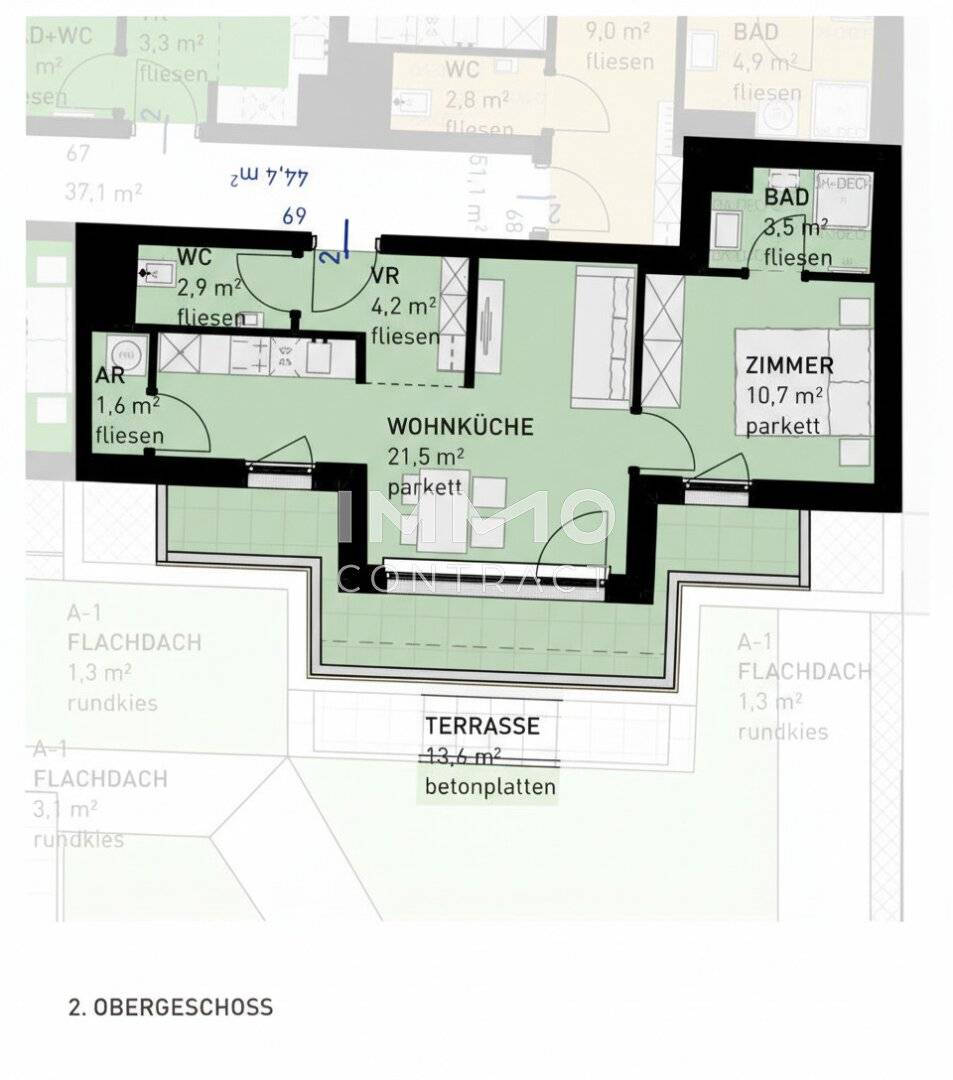 Wohnung Erstbezug mit Terrasse und Tiefgarage