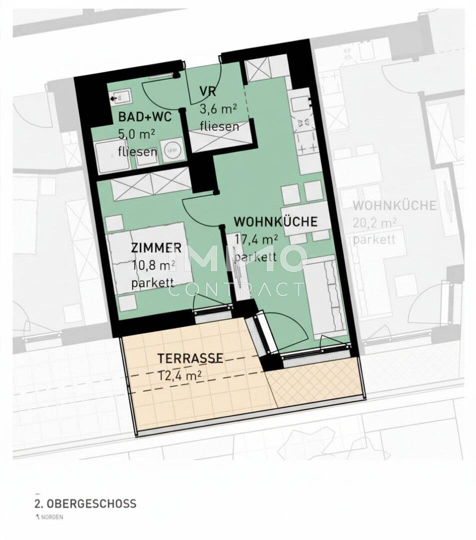 Wohnung Erstbezug mit Terrasse nahe U Bahn