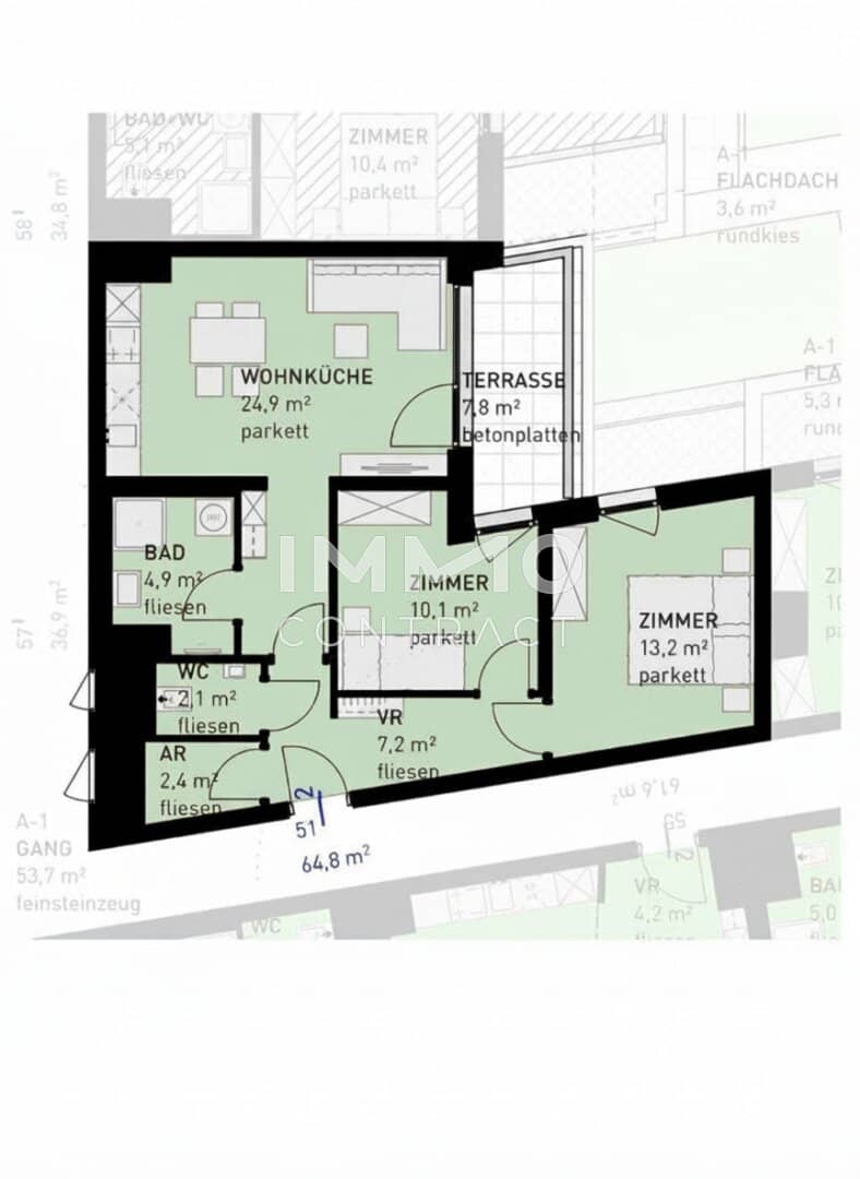 Moderne Wohnung mit Terrasse und Garten U Bahn